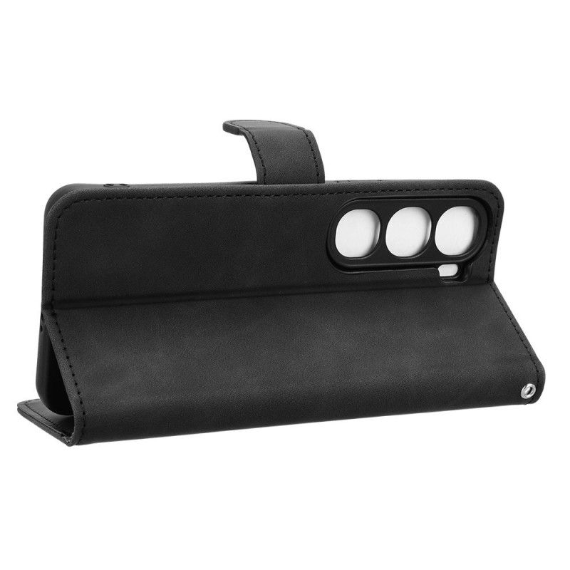 Folio Deksel Vivo V40 Lite 5g Semsket Skinneffekt