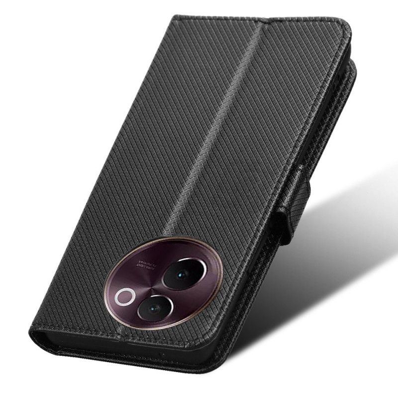 Lærdeksel Folio Deksel Vivo V40 Lite 5g Mobildeksel Diamanttekstur