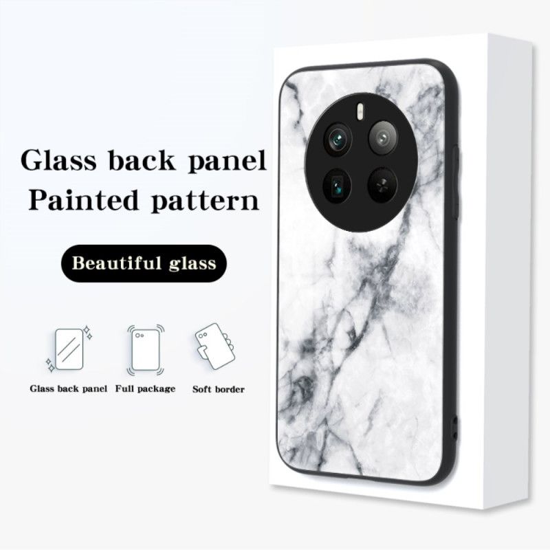 Deksel Realme 12 Pro / 12 Pro Plus Marmor Herdet Glass