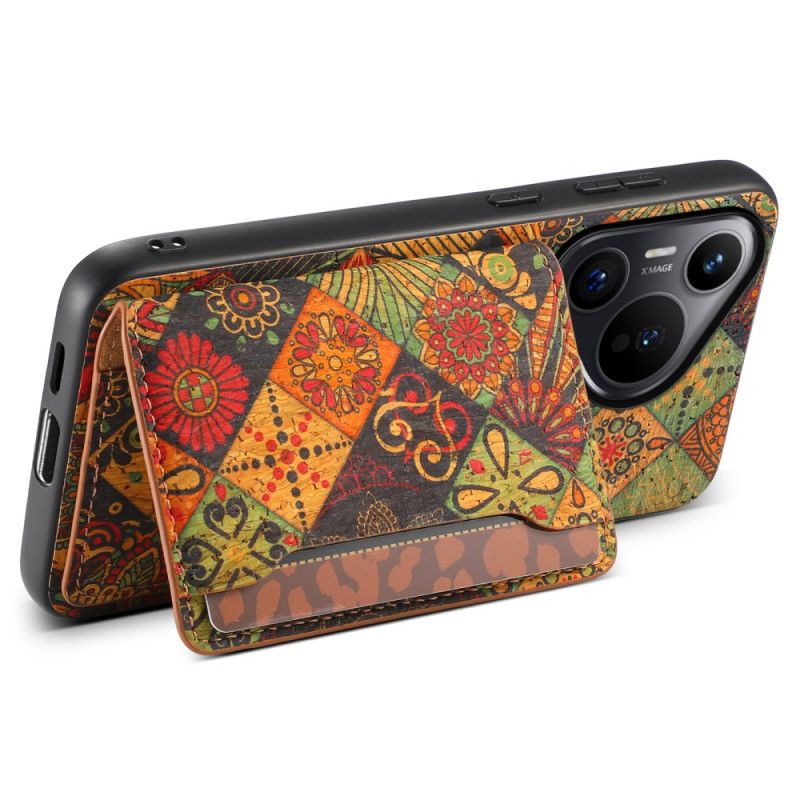Deksel Huawei Pura 70 Mobildeksel Blomsterkortholder