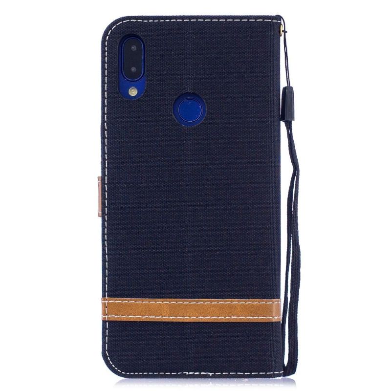 Folio Deksel Til Xiaomi Redmi Note 7 Kortholder Stofftrekk