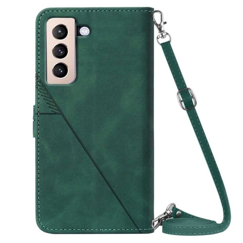 Folio Deksel Til Nokia 3.4 / Nokia 5.4 Geometrisk Design Med Stropp