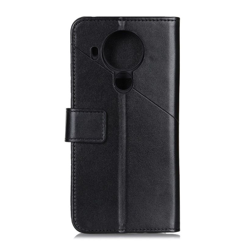 Folio Deksel Til Nokia 3.4 / Nokia 5.4 Lærdeksel Kunstskinnklaff Med Nagle