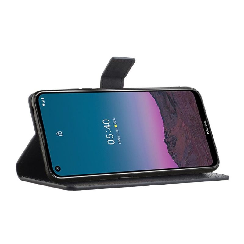 Lærdeksel Til Nokia 3.4 / Nokia 5.4 Originalitet Lychee Skin Effect Leather Style