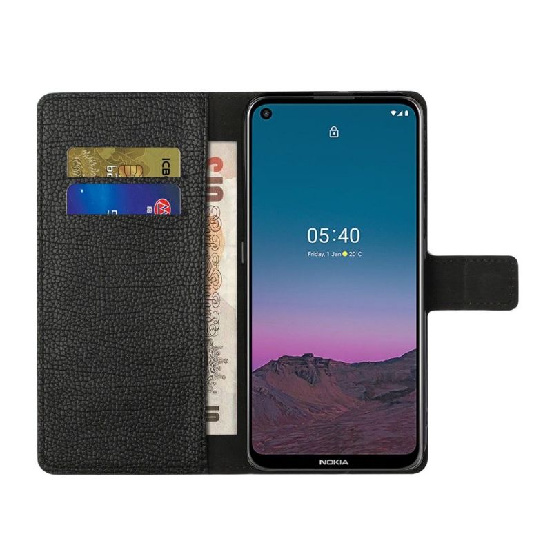 Lærdeksel Til Nokia 3.4 / Nokia 5.4 Originalitet Lychee Skin Effect Leather Style