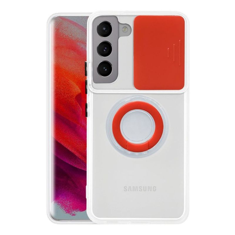Deksel Til Samsung Galaxy S22 Plus 5G Med Ring Og Kameradeksel