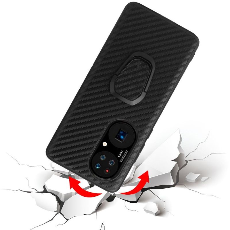 Deksel Til Huawei P50 Pro Karbonfiberstøttefunksjon