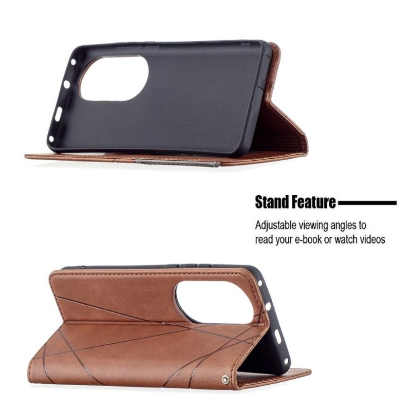 Folio Deksel Til Huawei P50 Pro Célinia Style Skinnkortholder