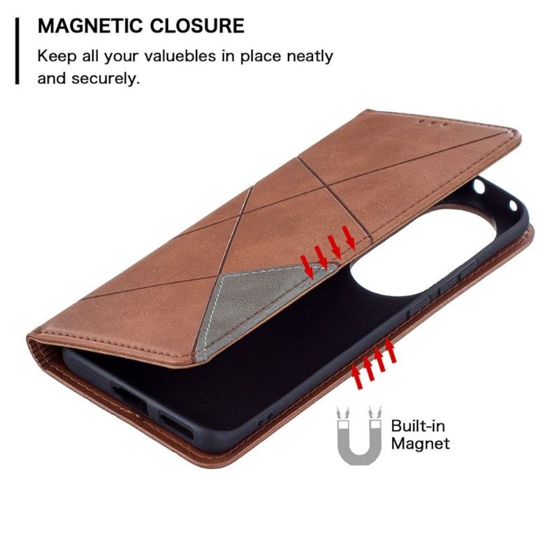 Folio Deksel Til Huawei P50 Pro Célinia Style Skinnkortholder