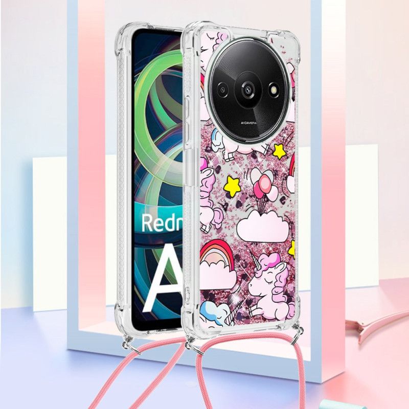 Deksel Poco C61 Unicorn Glitter