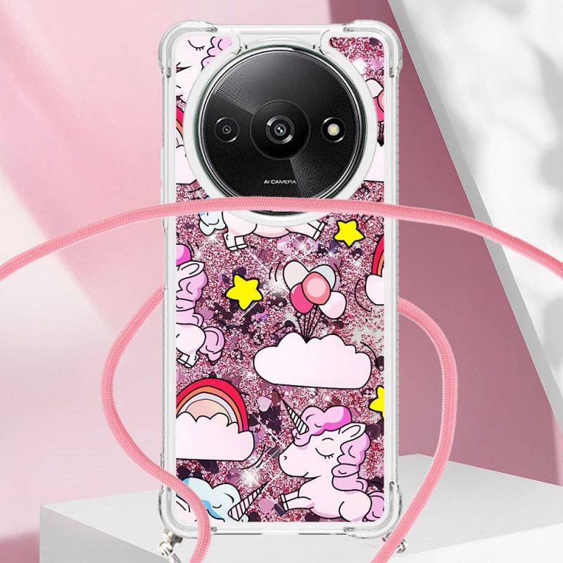 Deksel Poco C61 Unicorn Glitter