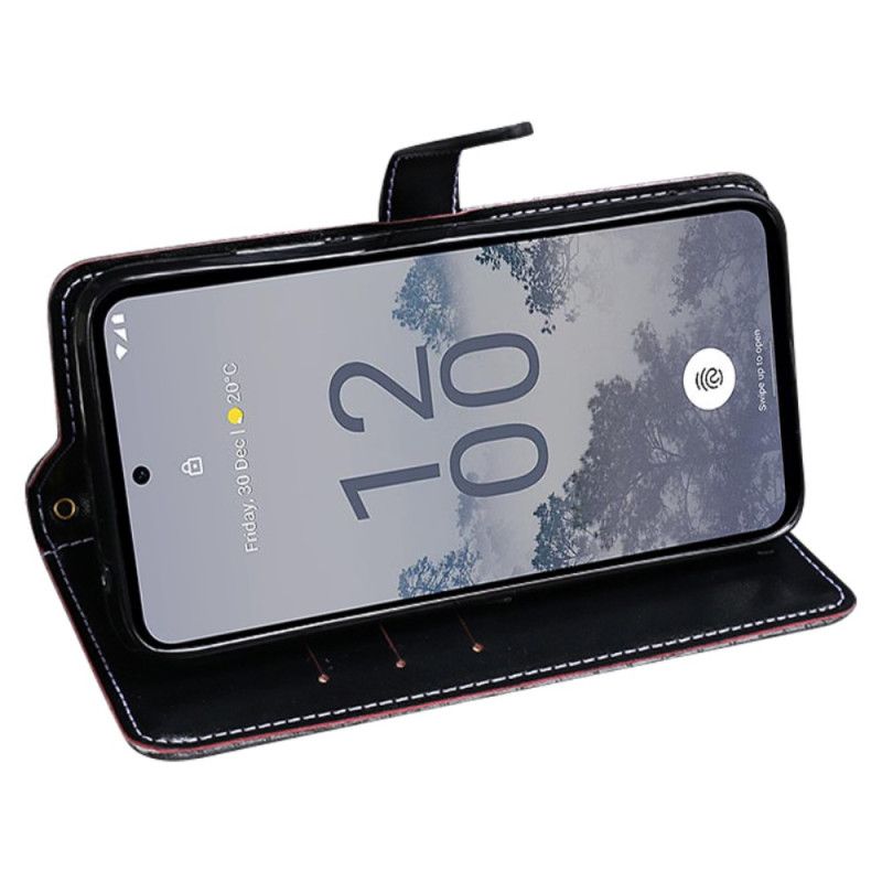 Folio Deksel Asus Zenfone 10 Idewei Krokodillestil Beskyttelse Deksel