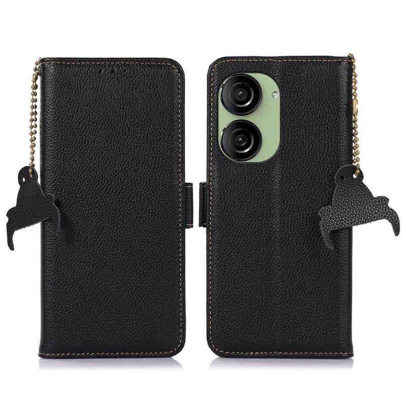 Folio Deksel Asus Zenfone 10 Rfid-blokkerende Skinn Khazneh Beskyttelse Deksel