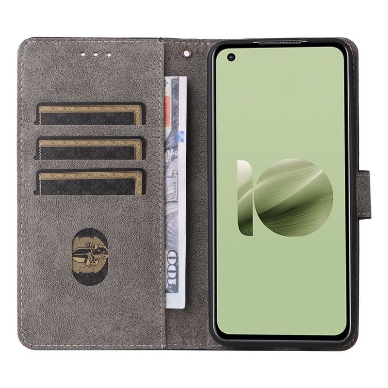 Folio Deksel Til Asus Zenfone 10 Rfid Semsket Skinneffekt