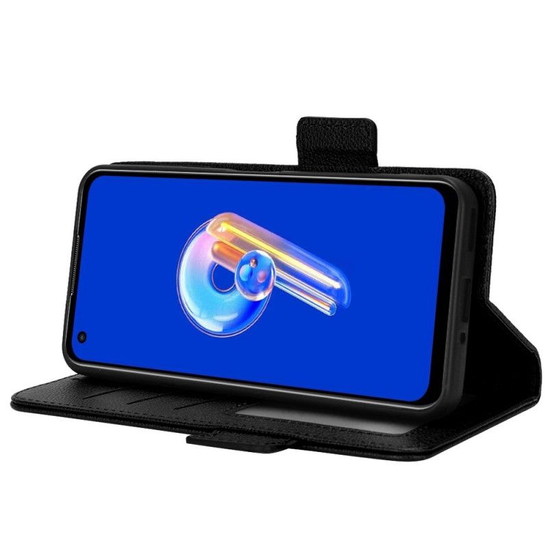 Lærdeksel Folio Deksel Asus Zenfone 10 Litchi-skinnstil