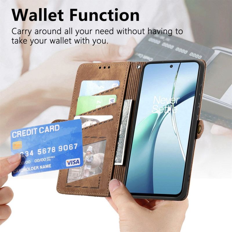 Folio Deksel Huawei Nova 13 Pro Lommebok Med Glidelås Beskyttelse Deksel