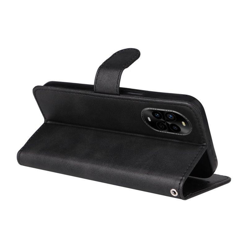 Lærdeksel Folio Deksel Huawei Nova 13 Pro Stropp Med Læreffekt