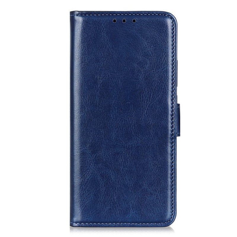 Folio Deksel Til Xiaomi Redmi Note 12 4G Imitert Lakkskinn
