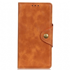Folio Deksel Til Xiaomi Redmi Note 12 4G Magnetisk Knapp I Kunstskinn