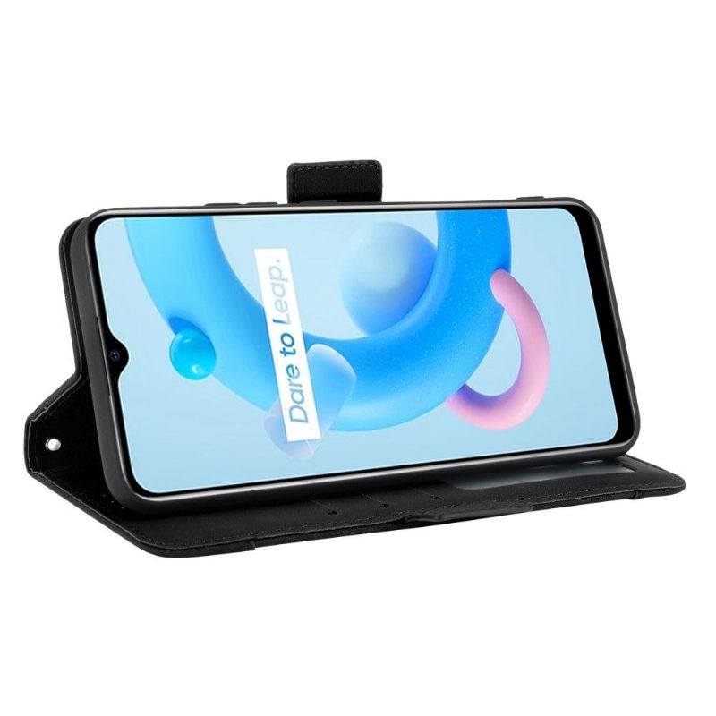 Folio Deksel Til Realme C11 2021 Anti-fall Premium Med Kortholder