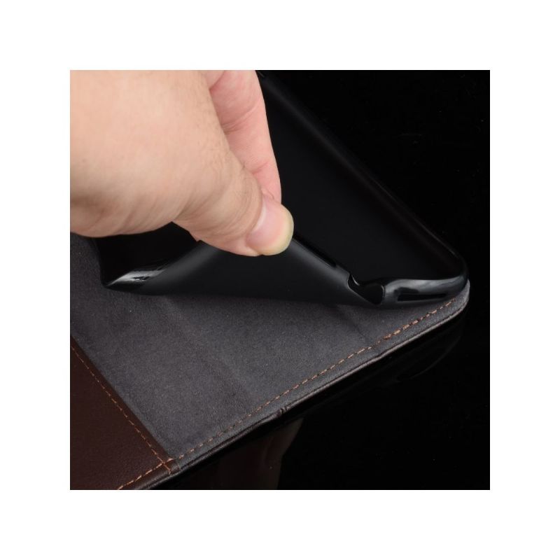Folio Deksel Til OnePlus 7T Pro Premium Skinn