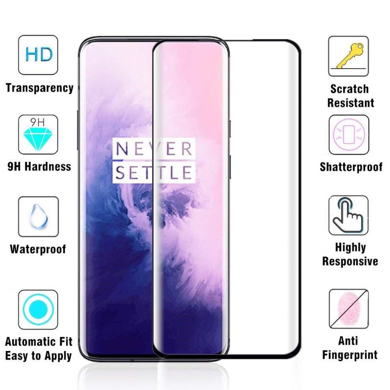 Oneplus 7T Pro / 7 Pro - Herdet Glass I Full Størrelse 2-Pakning