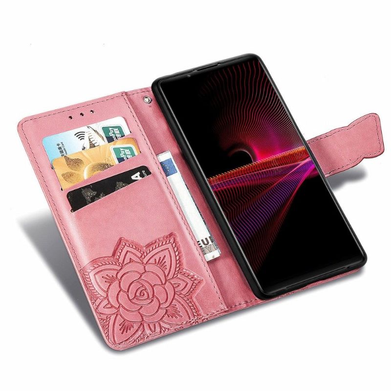 Lærdeksel Til Sony Xperia 1 III Avlastningssommerfugl