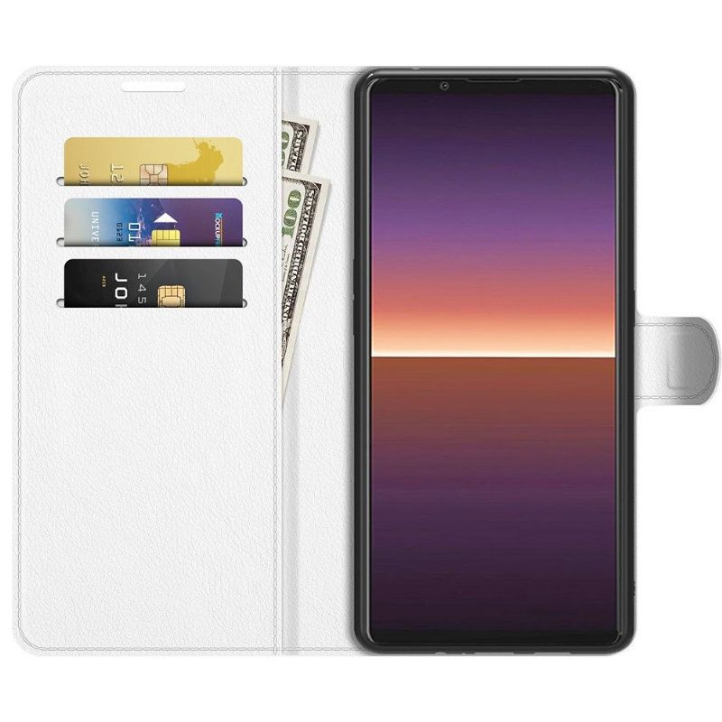 Lærdeksel Til Sony Xperia 1 III Lommebok Lærdeksel Skinnstil