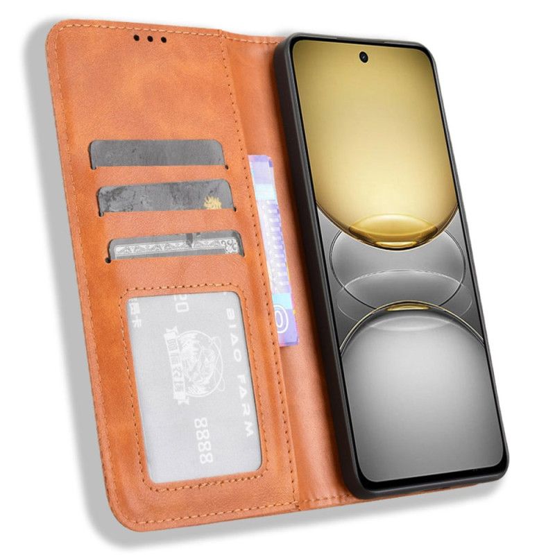 Folio Deksel Lær Realme 14x 5g Mobildeksel Vintage-kant