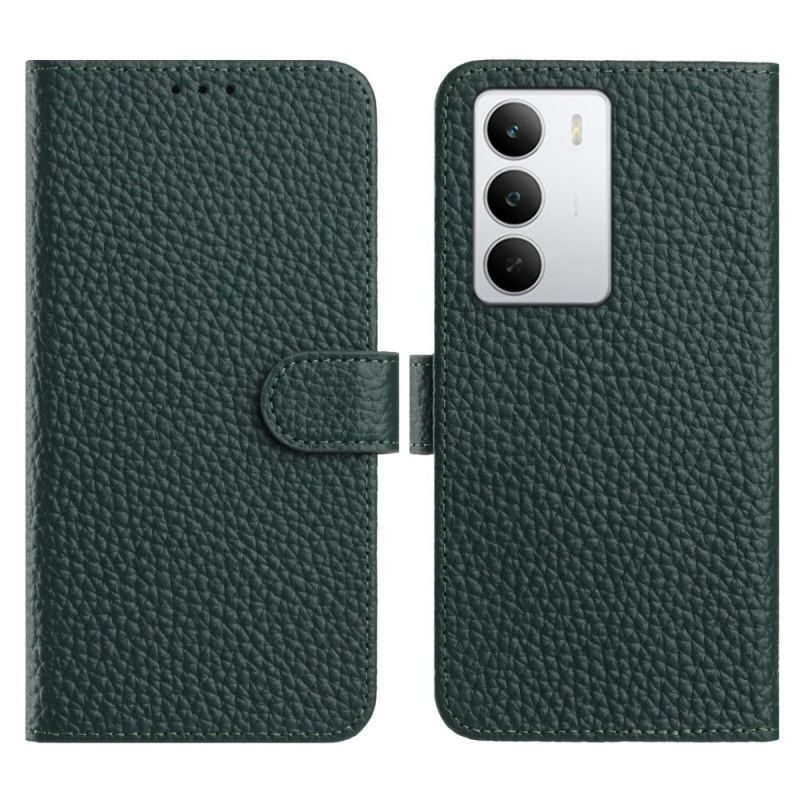 Folio Deksel Realme 14x 5g Ekte Lær Beskyttelse Deksel