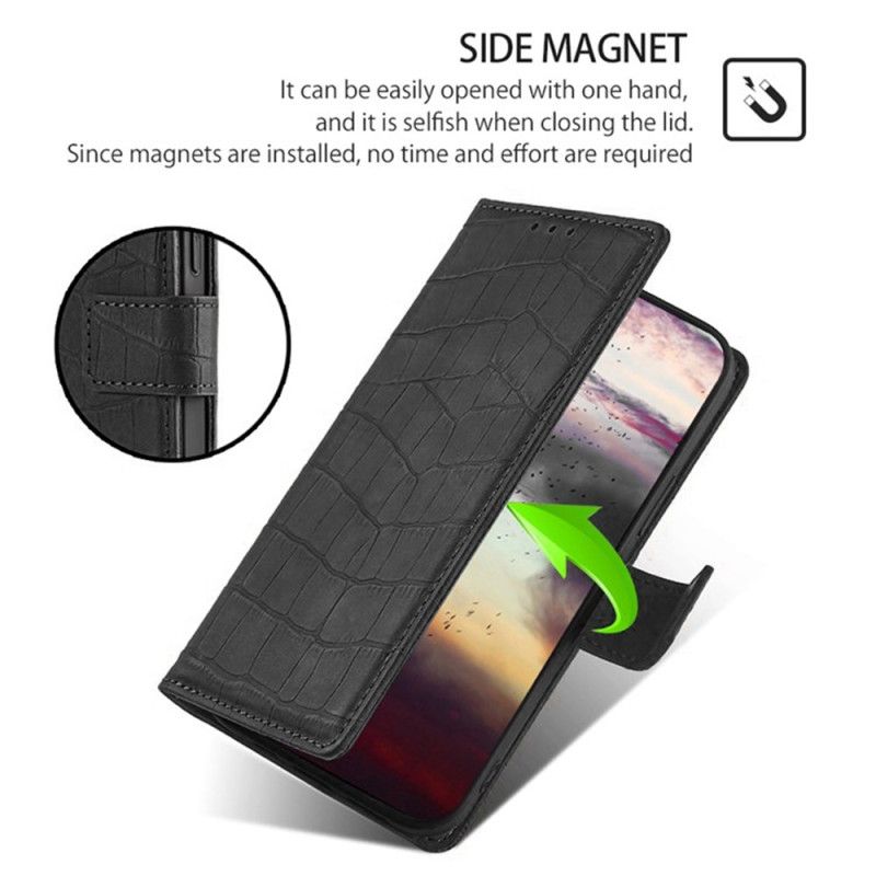 Folio Deksel Realme 14x 5g Krokodilleeffekt