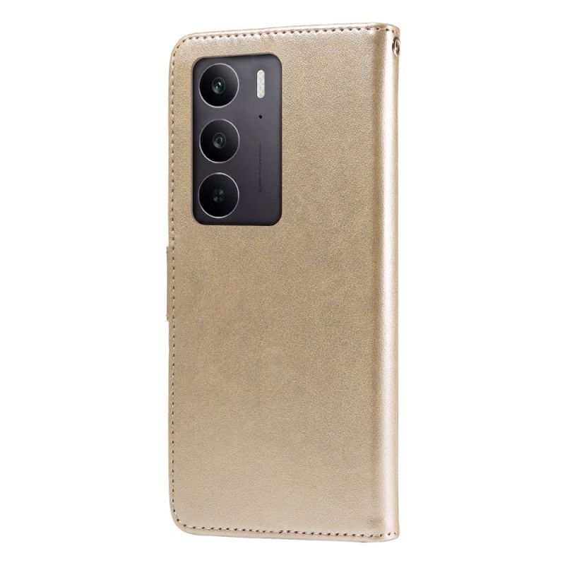 Folio Deksel Til Realme 14x 5g Sommerfugler Og Blomster