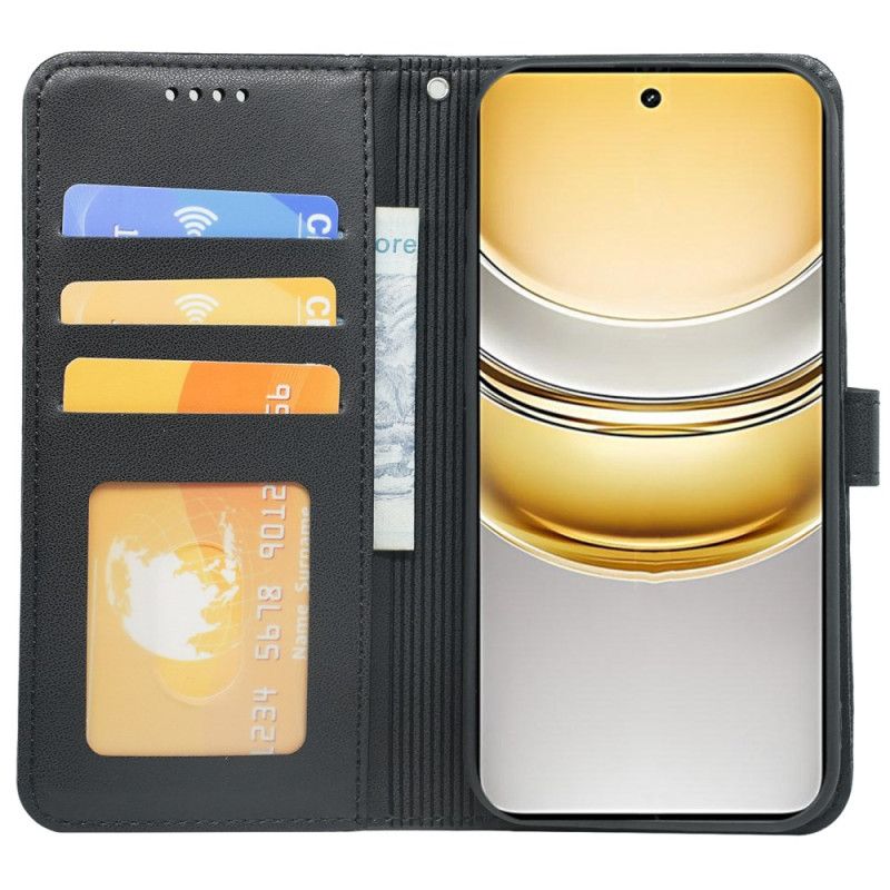 Lærdeksel Folio Deksel Realme 14x 5g Mobildeksel Kantbånd Og Stropp