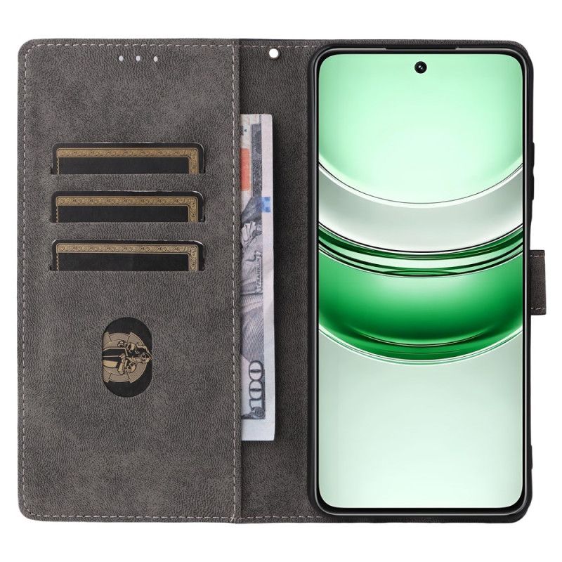 Lærdeksel Folio Deksel Realme 14x 5g Mobildeksel Rfid-beskyttelse I Imitasjonsskinn