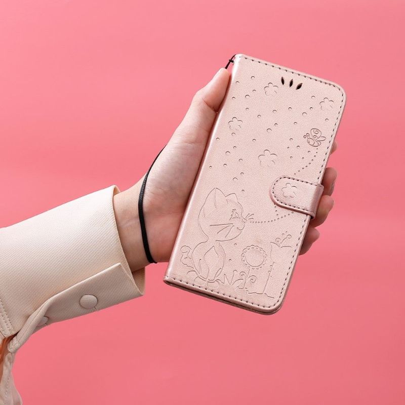 Folio Deksel Til Poco X4 Pro 5G Illustrasjon Kat