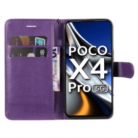 Folio Deksel Til Poco X4 Pro 5G Med Kjede Sylvette