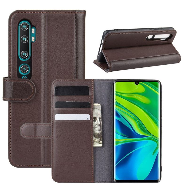 Folio Deksel Til Xiaomi Mi Note 10 / 10 Pro Premium Skinn