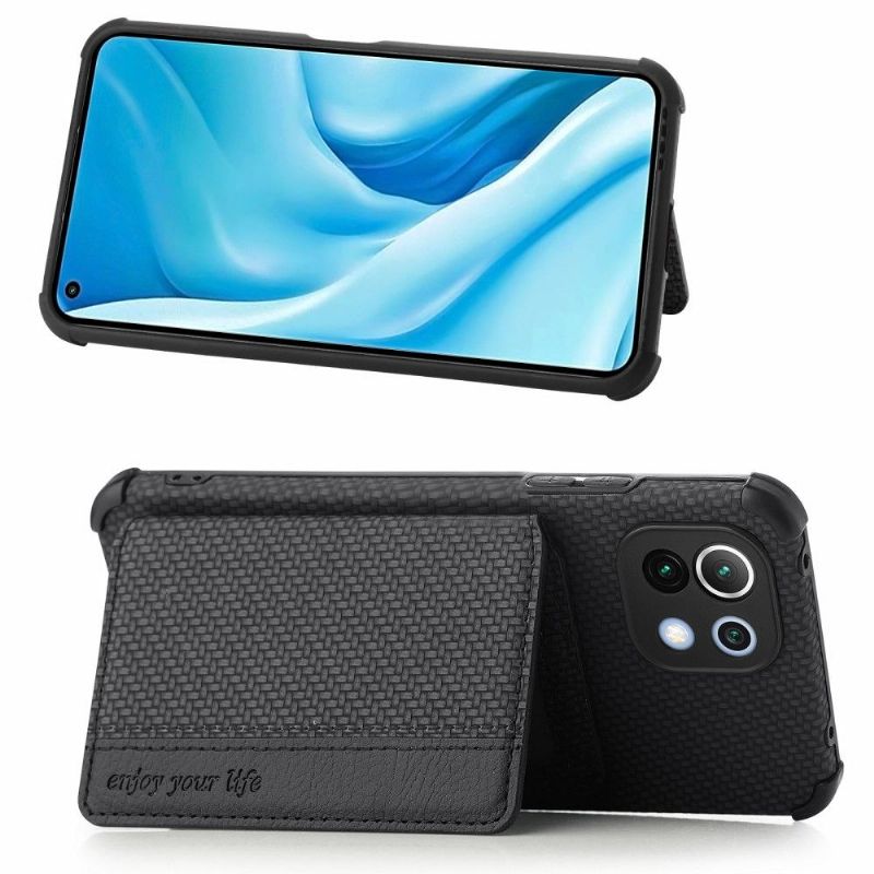 Deksel Til Xiaomi Mi 11 Karbonfiberkortholder