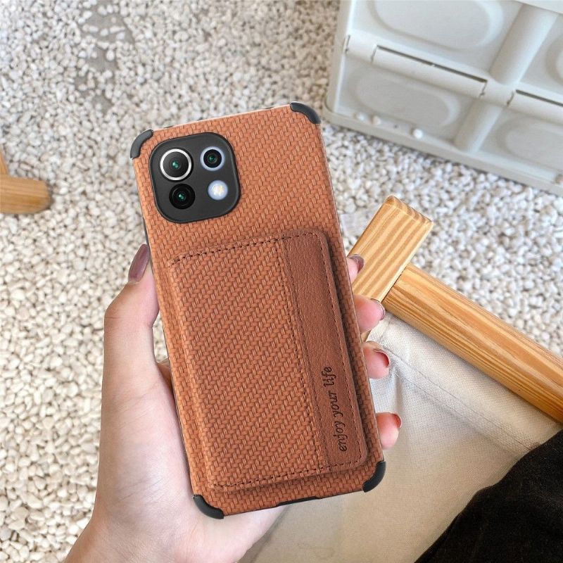 Deksel Til Xiaomi Mi 11 Karbonfiberkortholder