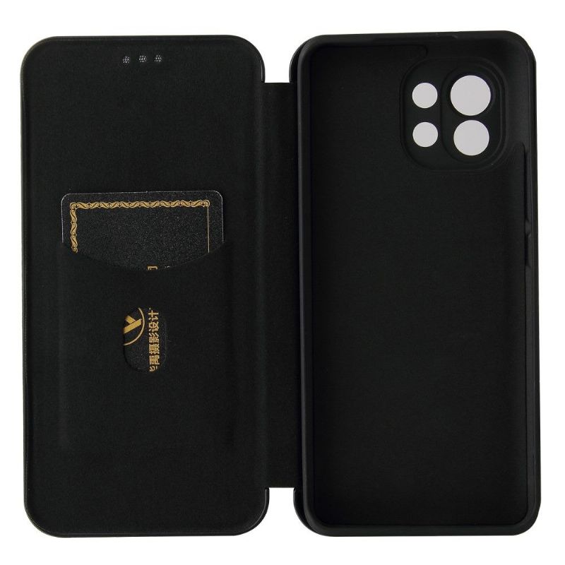 Lærdeksel Til Xiaomi Mi 11 Karbonfiberstil Imitert Skinn