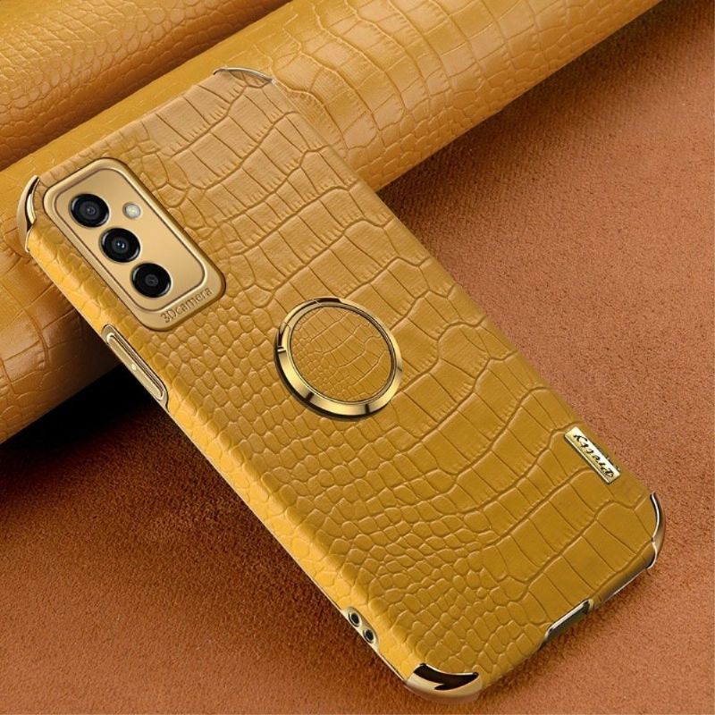 Deksel Til Samsung Galaxy M23 5G Croc-effekt Med Ring