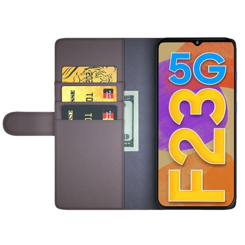 Folio Deksel Til Samsung Galaxy M23 5G Anti-fall Premium Skinn