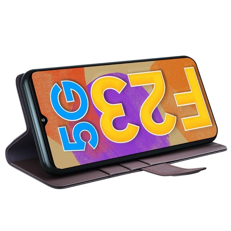 Folio Deksel Til Samsung Galaxy M23 5G Anti-fall Premium Skinn