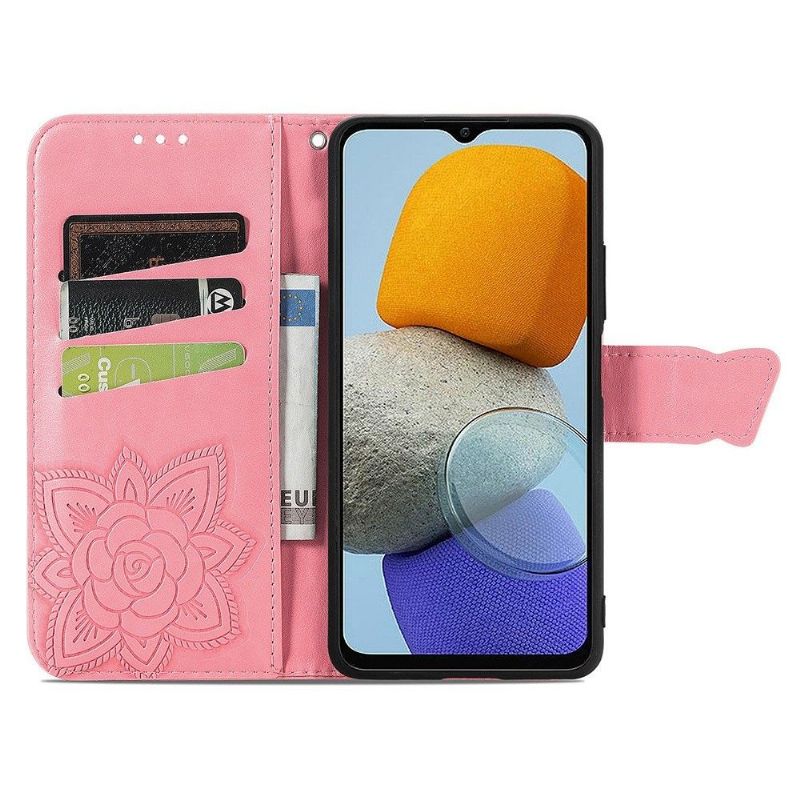 Folio Deksel Til Samsung Galaxy M23 5G Avlastningssommerfugl