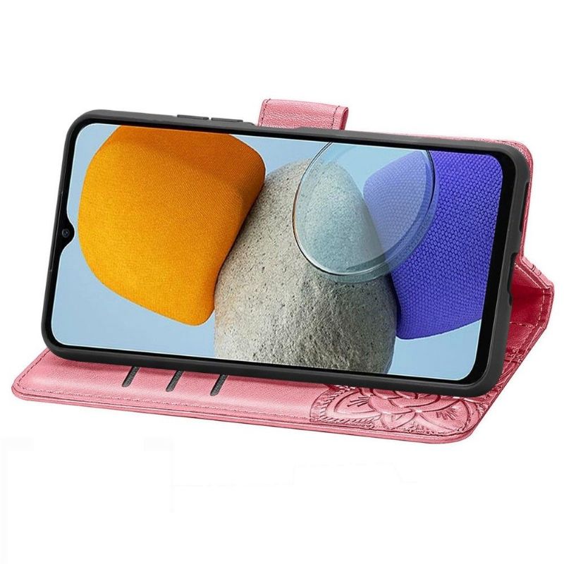 Folio Deksel Til Samsung Galaxy M23 5G Avlastningssommerfugl
