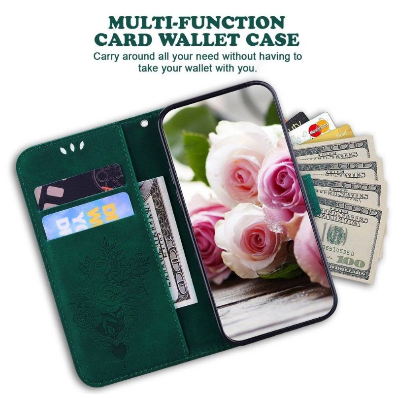 Folio Deksel Til Samsung Galaxy M23 5G Blomsterillustrasjon