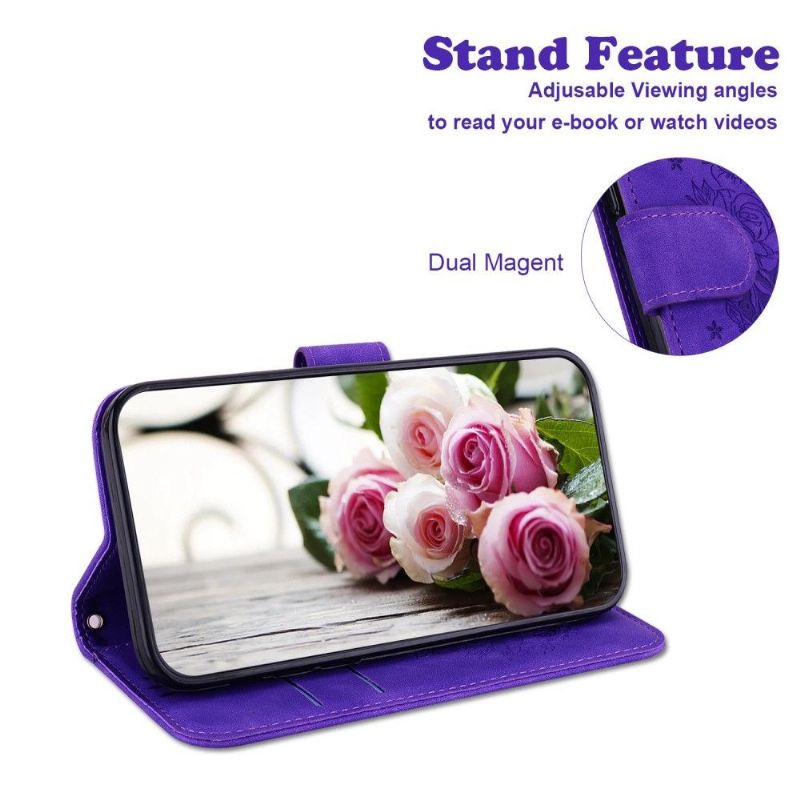 Folio Deksel Til Samsung Galaxy M23 5G Blomsterillustrasjon