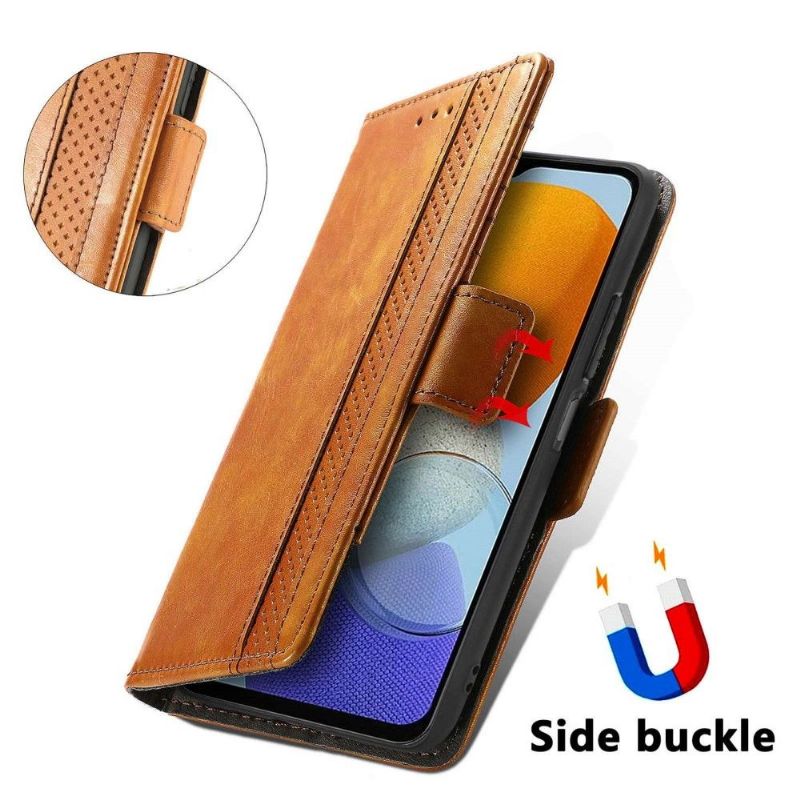 Folio Deksel Til Samsung Galaxy M23 5G Lærdeksel Flip Business