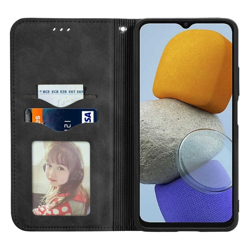 Lærdeksel Til Samsung Galaxy M23 5G Originalitet Business Retro