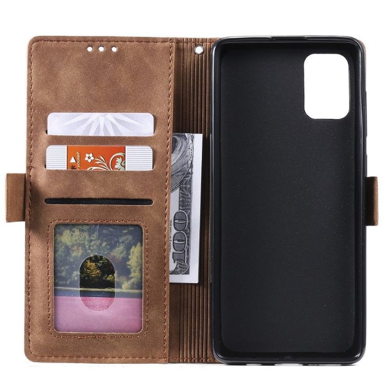 Lærdeksel Til Samsung Galaxy S10 Lite Lommebok Lærdeksel Vintage Lomme